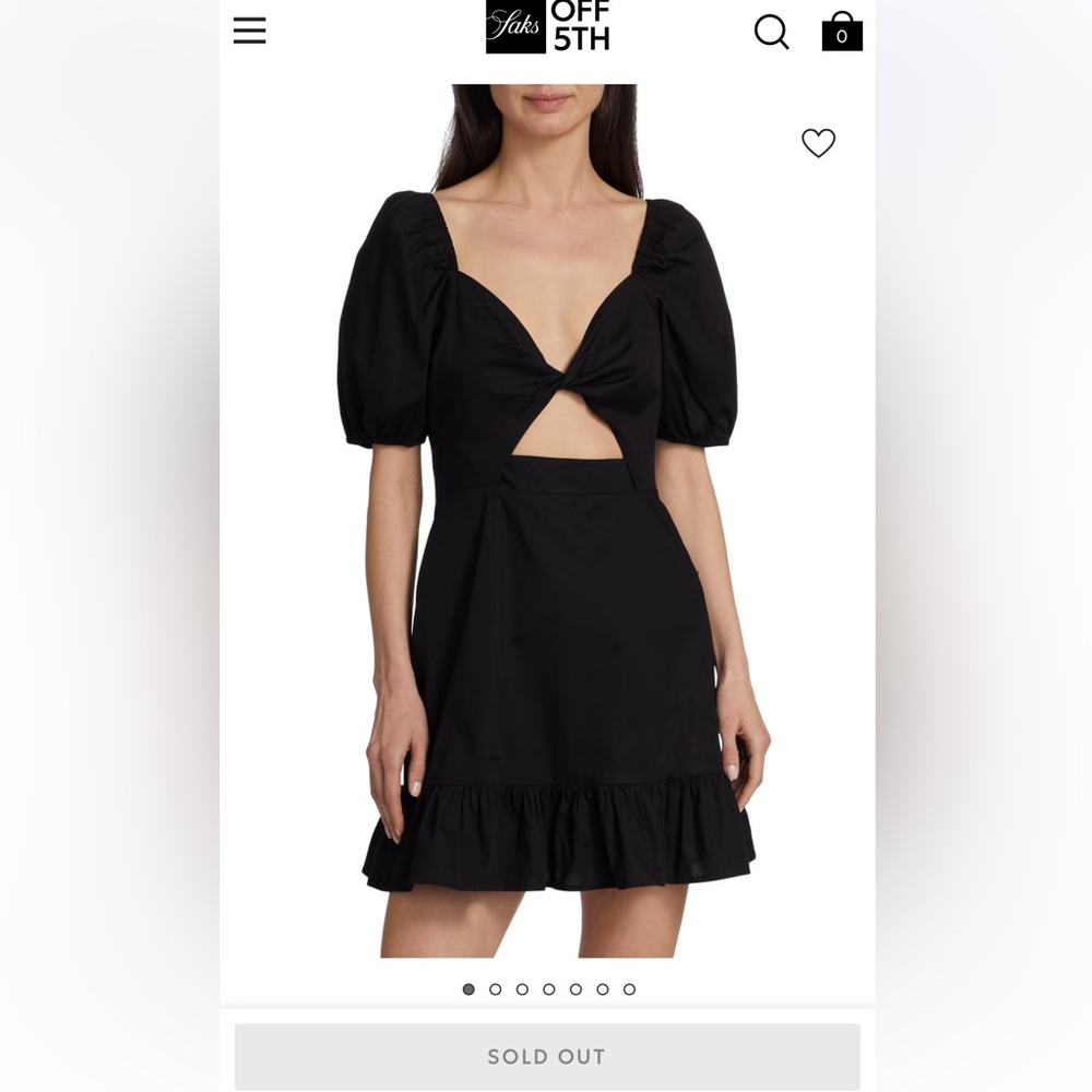 NTW WAYF Lover Cut-out Ruffled Cotton Minidress
